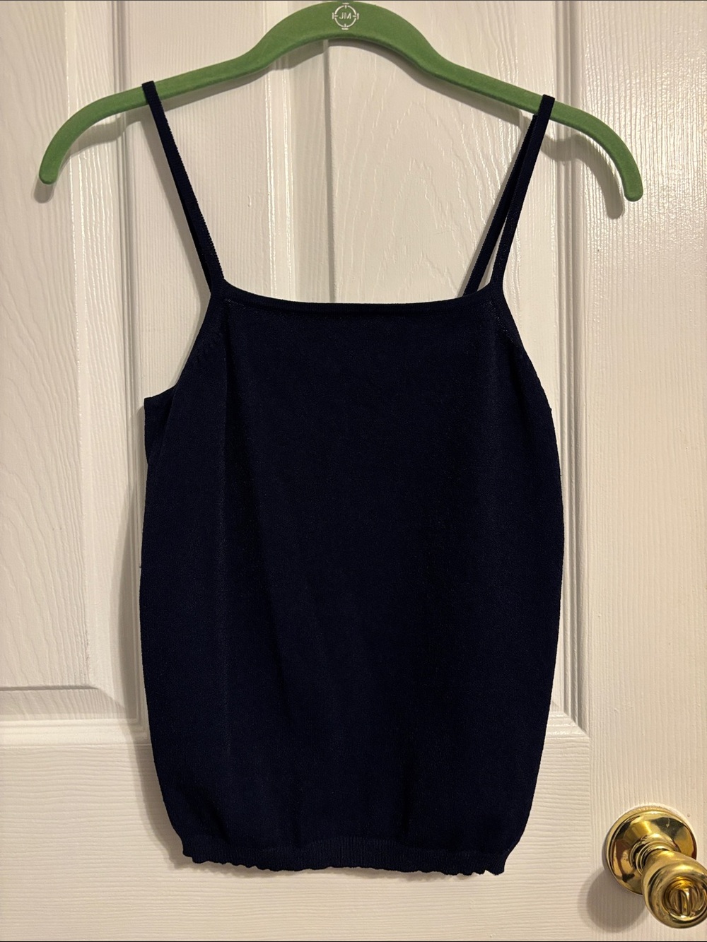 Blanc Bleu Simple Navy Spaghetti Strap Tank Top